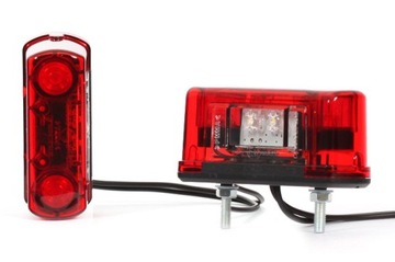 Lampa rejestracji LED do przyczepy lawety busa naczepy ciężarówki W53 245