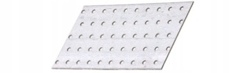 PP12 ПЕРФОРИРОВАННАЯ ПЛАСТИНА КАРЕНСОВОЕ СОЕДИНЕНИЕ 100x200x2 1шт. DOMAX ПЛОСКИЙ ПЛАСТИНКА