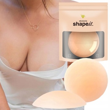 СИЛИКОНОВЫЕ НУТЕЛИ SHAPEIT, МНОГОРАЗОВЫЕ ТОНКИЕ НАКЛЕЙКИ ДЛЯ СОСКОВ, 2 ШТ.