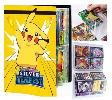 Duży Album Pikachu Klaser Pokemon Holo 3D Duży Na 432 Karty Kolekcjonerskie