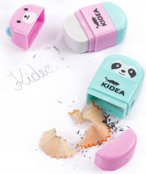 2w1 Temperówka z pojemnikiem i gumka MIŚ