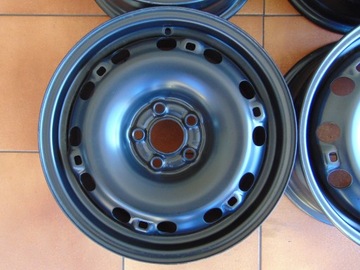 4× DISK OCELOVÝ VOLKSWAGEN OE 6.0" X 15" 5X100 ET 38