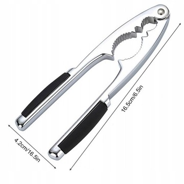 Щелкунчик, стальной, прочный, металлические открытые щипцы, массивные, большие