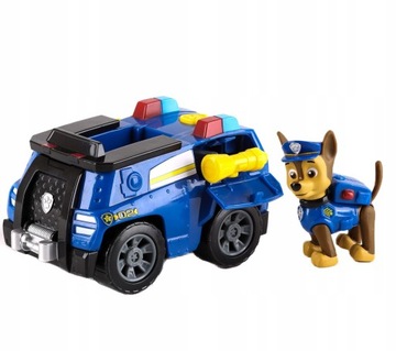 АВТОМОБИЛЬ PAW PATROL CHASE АВТОМОБИЛЬ ПОЛИЦЕЙСКАЯ МАШИНА + ФИГУРКА СОБАКИ ПОЛИЦЕЙСКАЯ ИГРУШКА