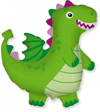 Balon foliowy Zielony Smok Party 30 cm