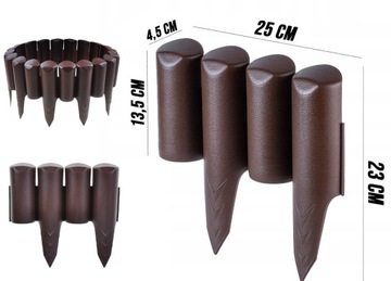 Garden Palisade 300 см садовой края сад забор пластиковый ультрафиолетовый