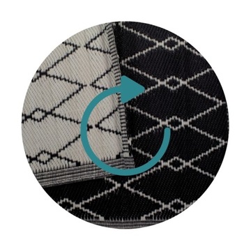 Внешний коврик для балконной террасы 160x220 большая черная водонепроницаемая терраса