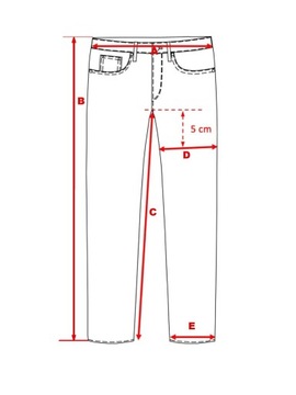 W:45 L:32 Spodnie męskie Jeansy duże rozmiary S-2100-16