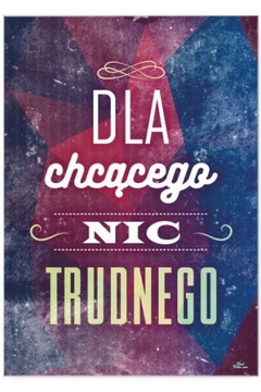 DEKORACJA ŚCIENNA PLAKAT METAL BLACHA OZDOBA NAPIS