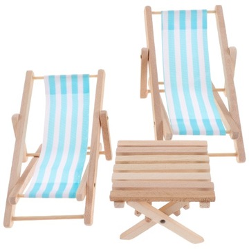 НАБОР МИНИ-Шезлонгов ДЛЯ КУКОЛЬНОГО ДОМА