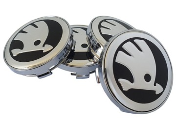 DEKLE DEKIELKI ZAŚLEPKI FELG KAPSLE DO SKODA 60MM