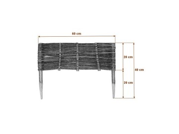 Плетеный забор - Производитель Palisade 60x20/40