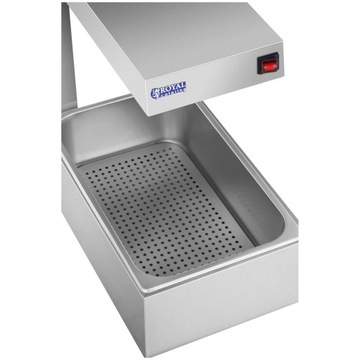 ГАЛОГЕННАЯ ЛАМПА ПОДОГРЕВА ПИЩЕВЫХ ПИЩЕВ, СТАЛЬ, 19Л