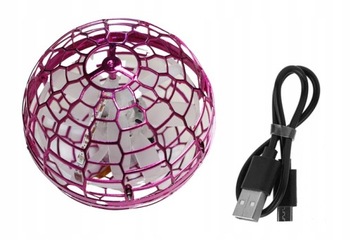 LATAJĄCA PIŁKA FIDGET SPINNER LED KULA ŚWIECĄCA