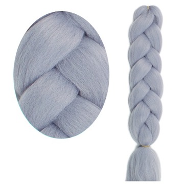 Włosy SYNTETYCZNE do warkoczyków KOLOROWE warkoczyki DOCZEPIANE WŁOSY pasma