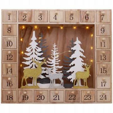 АДВЕНТ-КАЛЕНДАРЬ С ОТКРЫВАЮЩИМСЯ СВЕТОДИОДНЫМ ОКНОМ CH