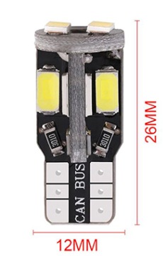 14x T10 10 5630 SMD CANBUS белая светодиодная лампа W5W