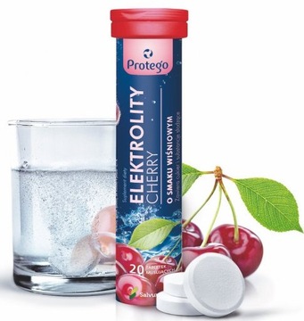 Protego Elektrolity Cherry 20tabl. mus.