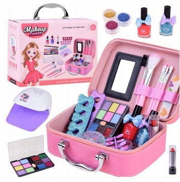KUFEREK WALIZKA KOSMETYKÓW PAZNOKCI MAKIJAŻ MAKEUP ZESTAW PIĘKNOŚCI