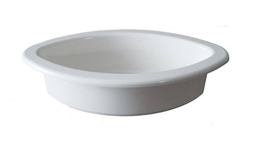 DONICZKA ŁÓDKA 30cm BIAŁA Osłonka na Kwiaty Stroik