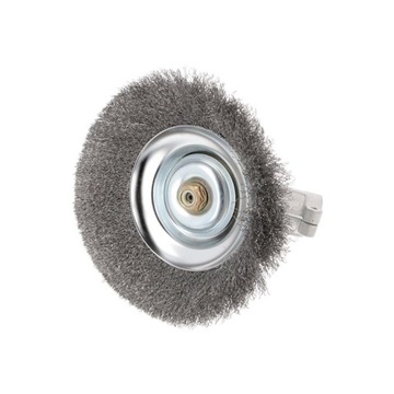 Щетка из мягкой проволоки для бензокосы, крепление 200 мм.