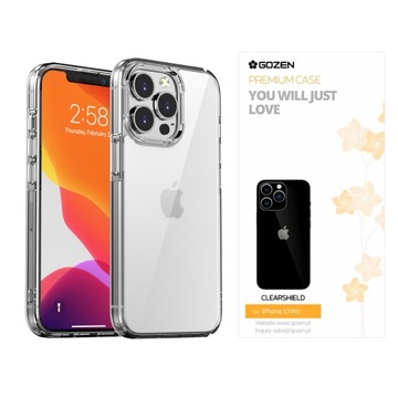 Etui GoZen do iPhone 13 Pro Case Przezroczyste