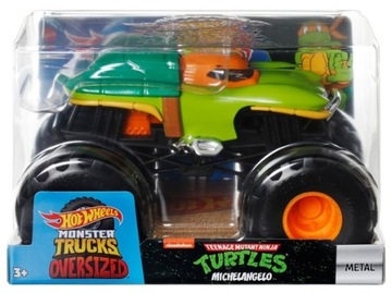 HOT WHEELS MONSTER TRUCK POJAZD 1:24 Turtles Michelangelo