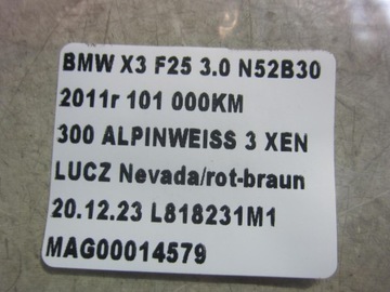 BMW X3 F25 SENZOR PDC PARKOVÁNÍ 9251944 66209270495 66209231281 9270495