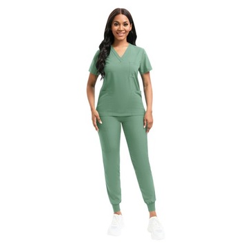 KOMPLET MEDYCZNY KOSZULKA SPODNIE UNIFORM DAMSKI, XL