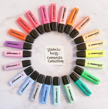 Хайлайтер Stabilo Boss, 23 цвета, набор в футляре.