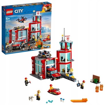 LEGO CITY REMIZA STRAŻACKA WÓZ ZESTAW 60215 PREZENT POJAZDY STRAŻACKIE LEGO