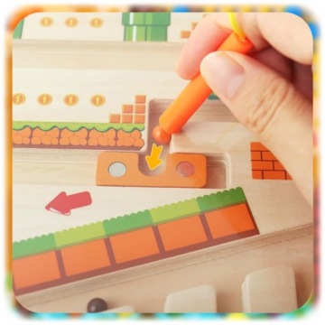 ДЕРЕВЯННАЯ МАГНИТНАЯ МОНТЕССОРИ МАГНИТНАЯ ОБУЧАЮЩАЯ ЦВЕТА ПОДСЧЕТ ДЛЯ ДЕТЕЙ