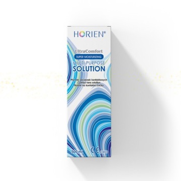 HORIEN ULTRA COMFORT МНОГОЦЕЛЕВАЯ ЖИДКОСТЬ ДЛЯ КОНТАКТНЫХ ЛИНЗ 500 МЛ
