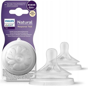 AVENT NATURAL RESPONSE SMOCZEK DO BUTELKI 2szt 6m+