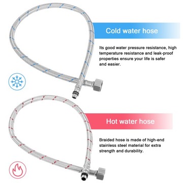 2 шт. ШЛАНГ ИЗ НЕРЖАВЕЮЩЕЙ СТАЛИ ДЛЯ КУХОННОЙ РАКОВИНЫ