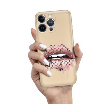 Etui Metalic Złoty do IPHONE 13 PRO Modne Wzory
