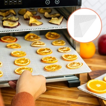 Силиконовый коврик для сушки Коврики для выпечки Сушилка для фруктов, белая