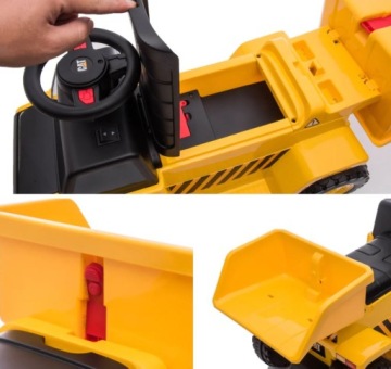 ГУСЕНИЧНЫЙ САМОСВАЛ для ребенка-ПОЕЗДНИК с аккумулятором 6В 4Ач