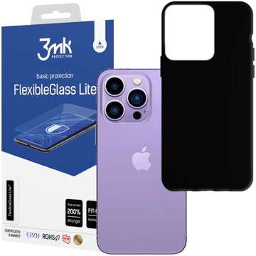 ZESTAW 3MK ETUI MATT CASE + SZKŁO HYBRYDOWE NA EKRAN DO IPHONE 14 PRO MAX