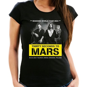 30 SECONDS TO MARS SEASONS TOUR 2024 KRAKÓW T SHIRT KOSZULKA DAMSKA XL