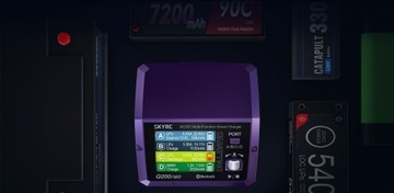 SkyRC Q200neo Четырехканальное зарядное устройство переменного/постоянного тока 200Вт/400Вт 10А 6S LiPo