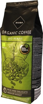 Kawa ziarnista ekologiczna RIOBA ORGANIC COFFEE BIO 1KG