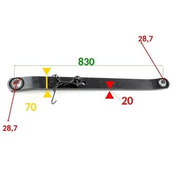 НИЖНИЙ ПОДЪЕМНЫЙ РЫЧАГ URSUS C-330 Комплект
