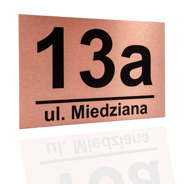 DUŻA TABLICZKA ADRESOWA Numer Domu 40x30 DYSTANSE