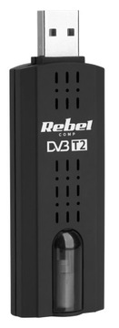 OUTLET USB-декодер ТВ-тюнер DVB-T2 H.265 HEVC для компьютера REBEL