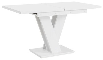 Stół rozkładany do jadalni 120-160 cm biały mat
