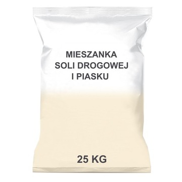 Mieszanka PIASEK + SÓL Antypoślizgowa Worek 25KG