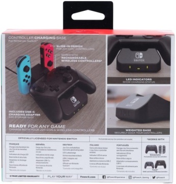 Зарядное устройство PowerA Nintendo SWITCH для контроллера JOY-CON
