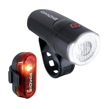 Lampka rowerowa ZESTAW Sigma Aura30+Curve