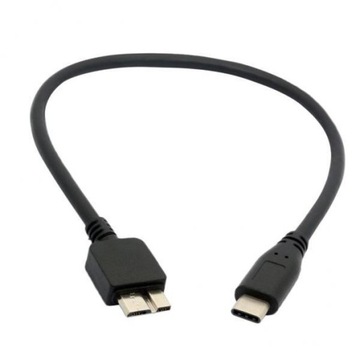 2xUSB C to Micro USB B Adapter Cable Connector